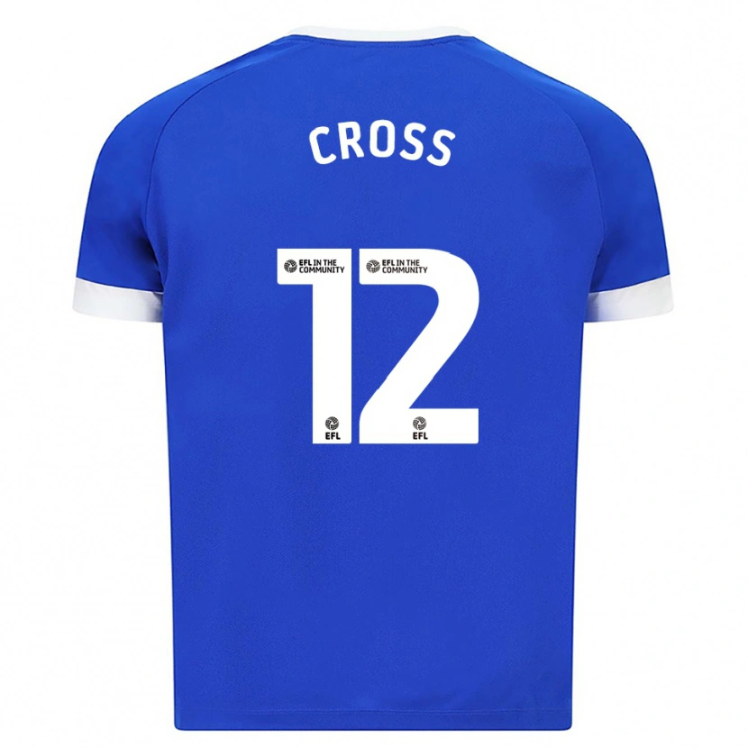 Danxen Hombre Camiseta Alex Cross #12 Azul Blanco 1ª Equipación 2025/26 La Camisa México
