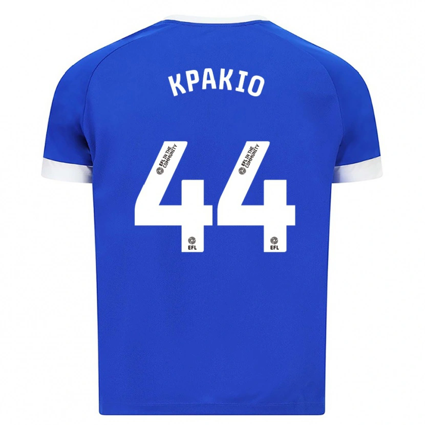 Danxen Hombre Camiseta Ronan Kpakio #44 Azul Blanco 1ª Equipación 2025/26 La Camisa México