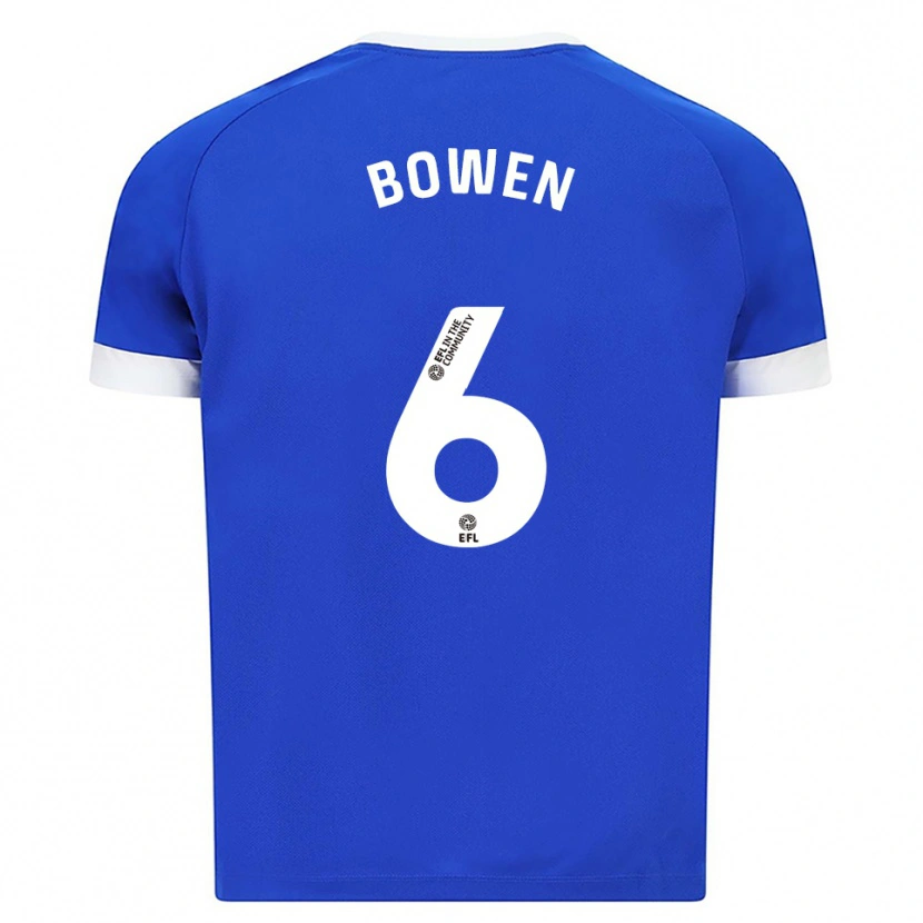 Danxen Hombre Camiseta Megan Bowen #6 Azul Blanco 1ª Equipación 2025/26 La Camisa México