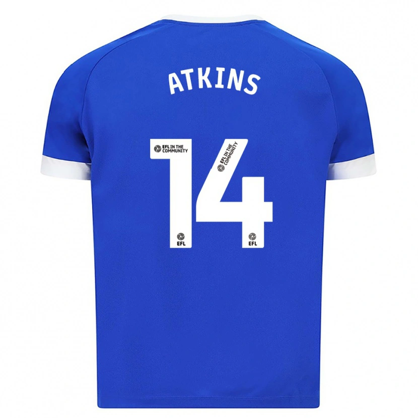 Danxen Hombre Camiseta Zoe Atkins #14 Azul Blanco 1ª Equipación 2025/26 La Camisa México