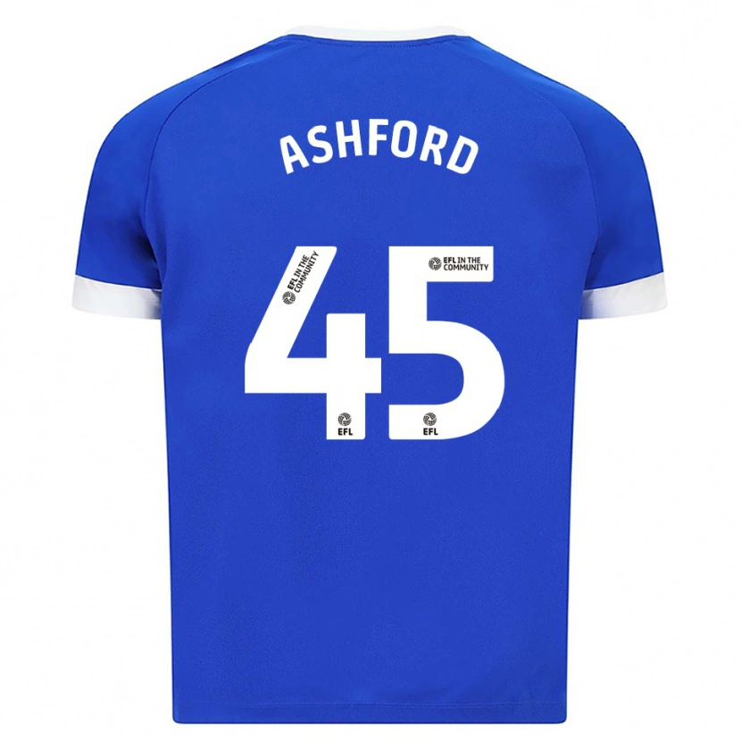 Danxen Hombre Camiseta Cian Ashford #45 Azul Blanco 1ª Equipación 2025/26 La Camisa México