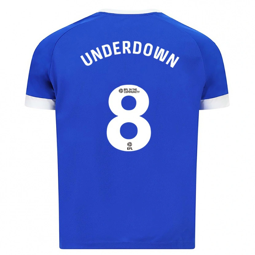 Danxen Hombre Camiseta Kanisha Underdown #8 Azul Blanco 1ª Equipación 2025/26 La Camisa México