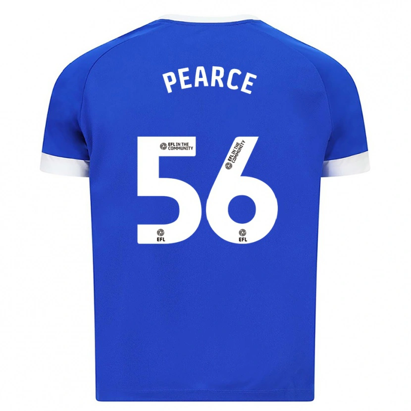 Danxen Hombre Camiseta Luke Pearce #56 Azul Blanco 1ª Equipación 2025/26 La Camisa México