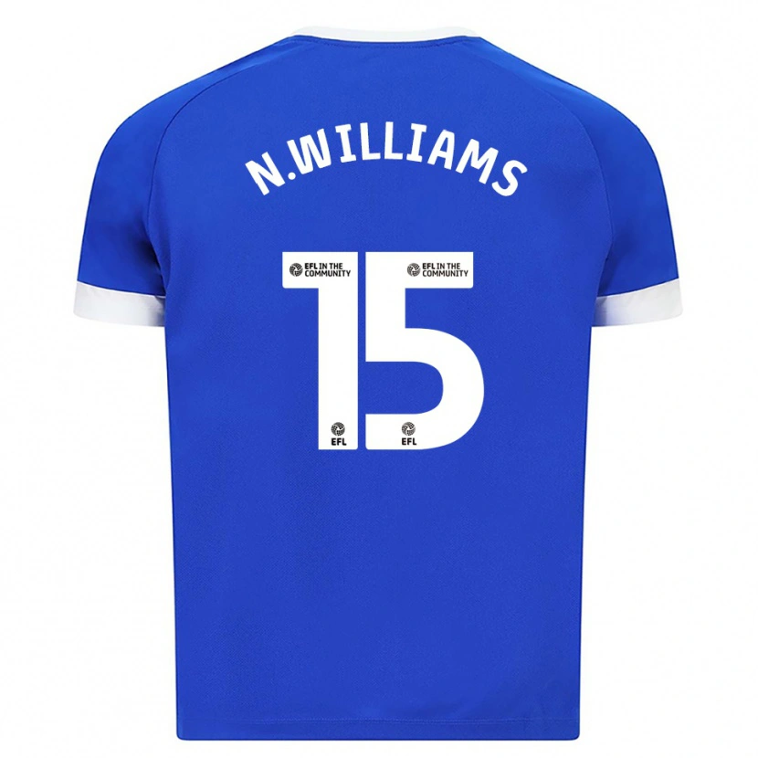 Danxen Hombre Camiseta Noah Williams #15 Azul Blanco 1ª Equipación 2025/26 La Camisa México
