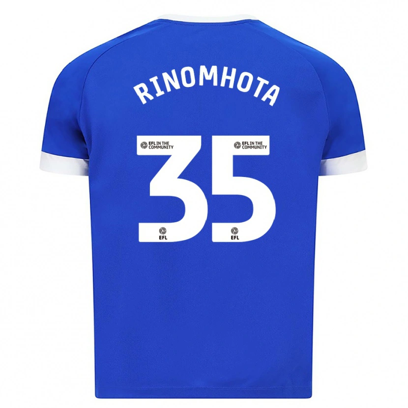 Danxen Hombre Camiseta Andy Rinomhota #35 Azul Blanco 1ª Equipación 2025/26 La Camisa México