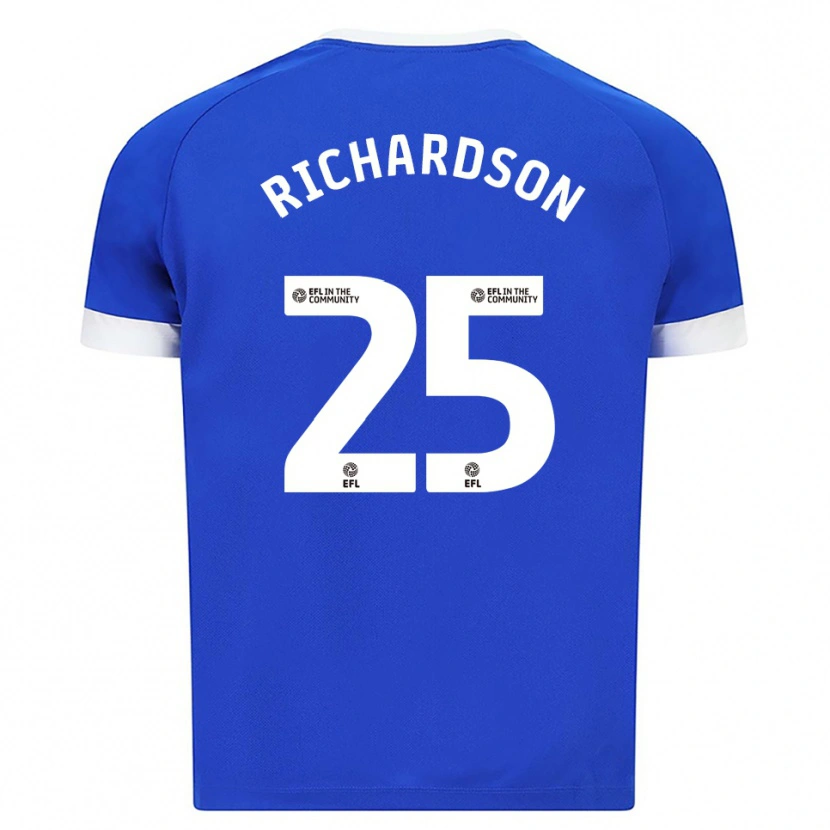 Danxen Hombre Camiseta Tija Richardson #25 Azul Blanco 1ª Equipación 2025/26 La Camisa México