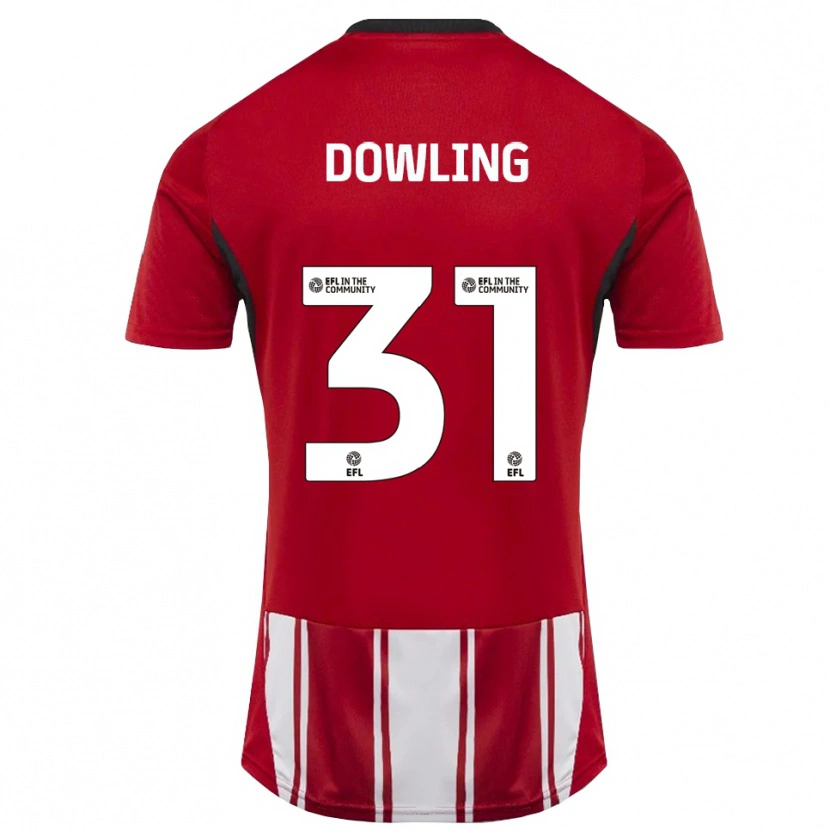 Danxen Hombre Camiseta Lily Dowling #31 Rojo Blanco Negro 1ª Equipación 2025/26 La Camisa México