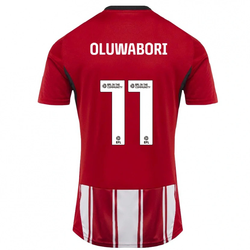 Danxen Hombre Camiseta Andrew Oluwabori #11 Rojo Blanco Negro 1ª Equipación 2025/26 La Camisa México