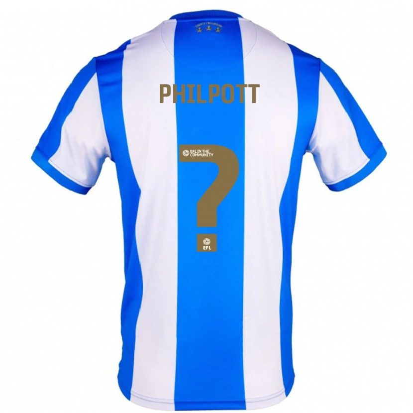 Danxen Hombre Camiseta Cian Philpott #0 Azul Blanco 1ª Equipación 2025/26 La Camisa México