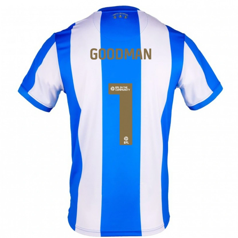 Danxen Hombre Camiseta Owen Goodman #1 Azul Blanco 1ª Equipación 2025/26 La Camisa México
