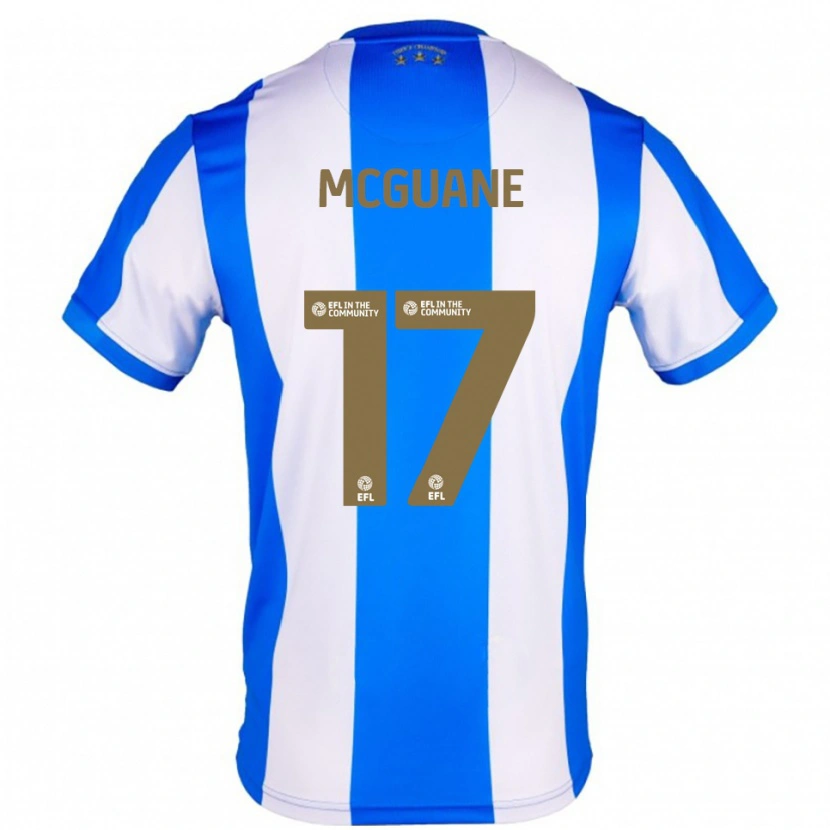 Danxen Hombre Camiseta Marcus Mcguane #17 Azul Blanco 1ª Equipación 2025/26 La Camisa México