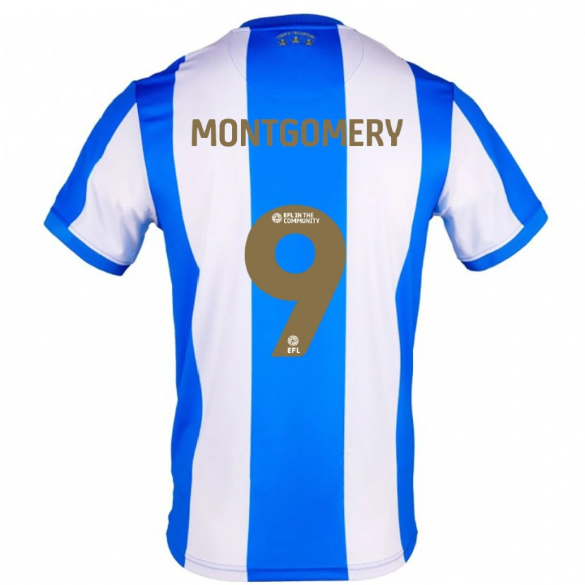Danxen Hombre Camiseta Ria Montgomery #9 Azul Blanco 1ª Equipación 2025/26 La Camisa México