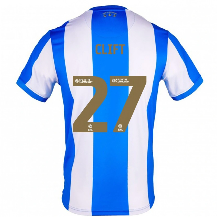 Danxen Hombre Camiseta Cassidy Clift #27 Azul Blanco 1ª Equipación 2025/26 La Camisa México