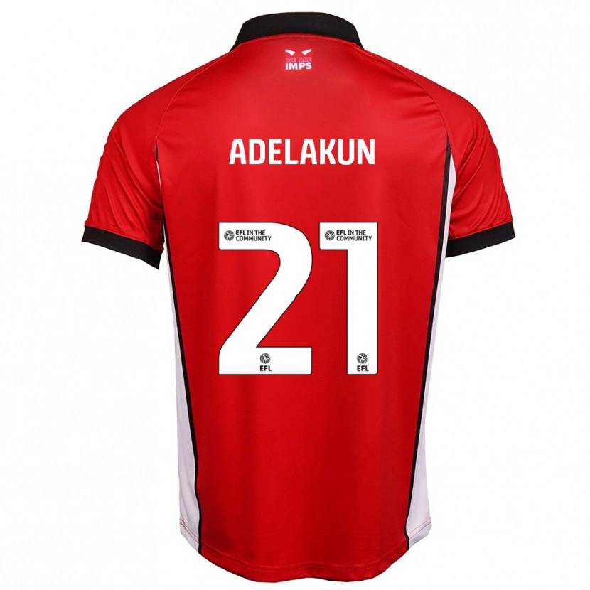 Danxen Hombre Camiseta Hakeeb Adelakun #21 Rojo Blanco 1ª Equipación 2025/26 La Camisa México