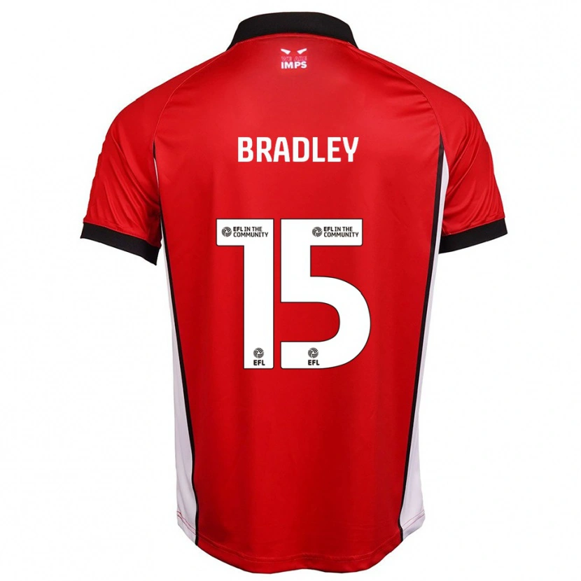 Danxen Hombre Camiseta Sonny Bradley #15 Rojo Blanco 1ª Equipación 2025/26 La Camisa México