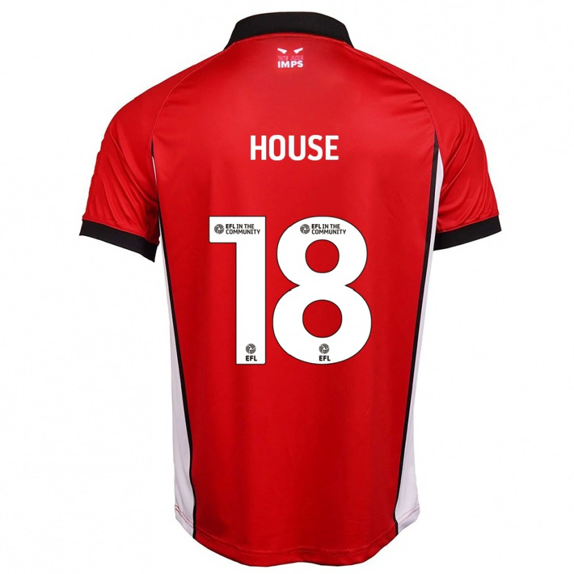 Danxen Hombre Camiseta Ben House #18 Rojo Blanco 1ª Equipación 2025/26 La Camisa México