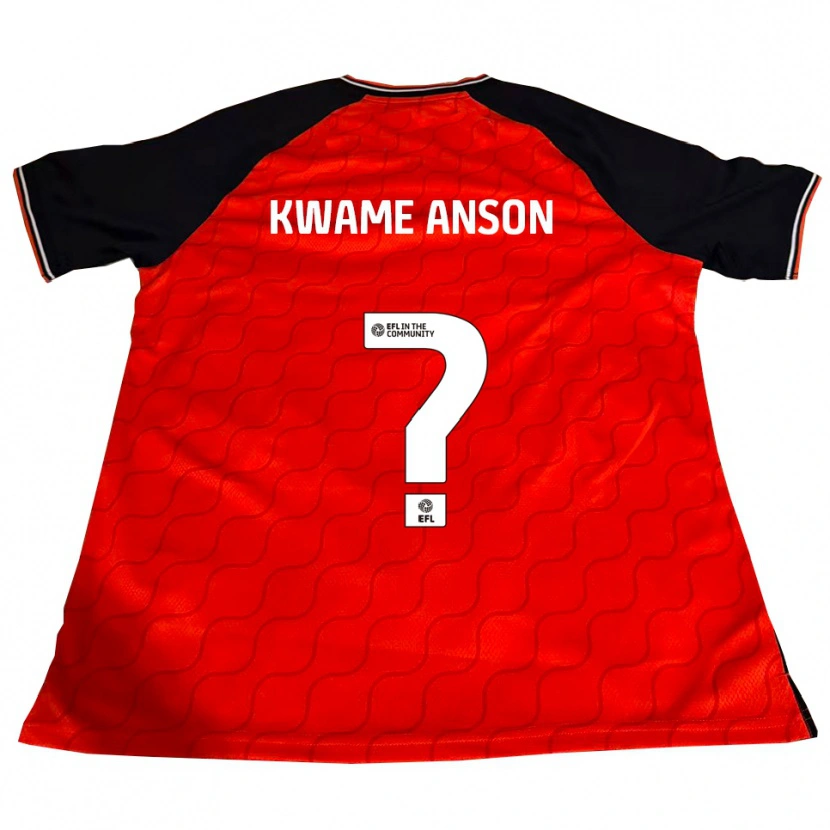Danxen Hombre Camiseta Enoch Kwame Anson #0 Naranja Negro Blanco 1ª Equipación 2025/26 La Camisa México