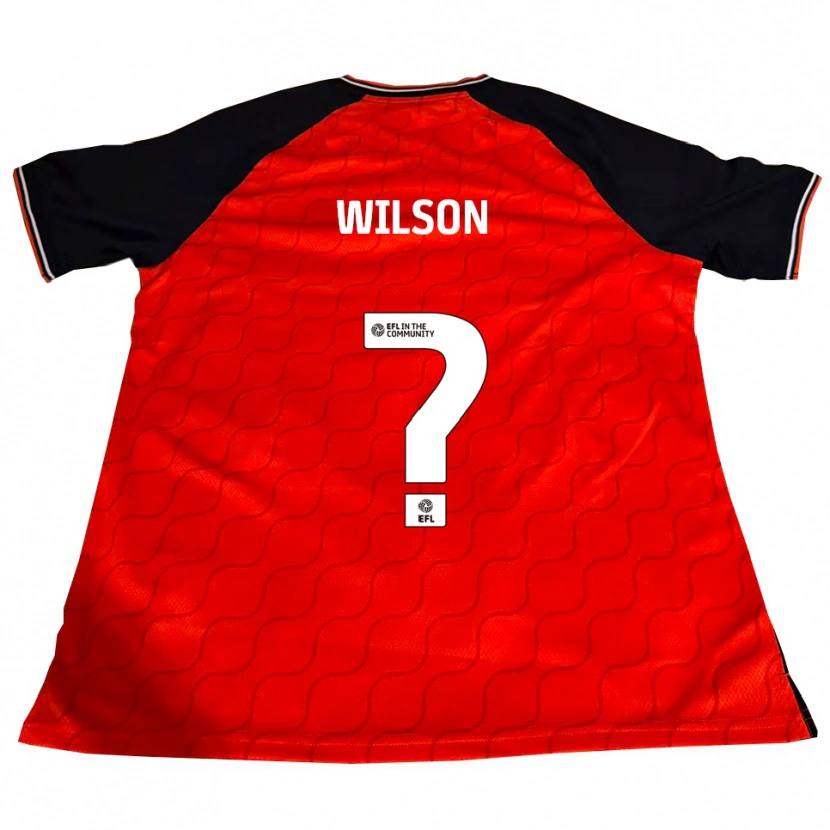 Danxen Hombre Camiseta Lilac Wilson #0 Naranja Negro Blanco 1ª Equipación 2025/26 La Camisa México
