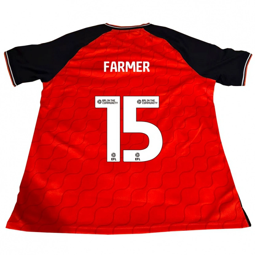 Danxen Hombre Camiseta Nicole Farmer #15 Naranja Negro Blanco 1ª Equipación 2025/26 La Camisa México