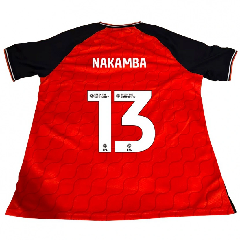 Danxen Hombre Camiseta Marvelous Nakamba #13 Naranja Negro Blanco 1ª Equipación 2025/26 La Camisa México