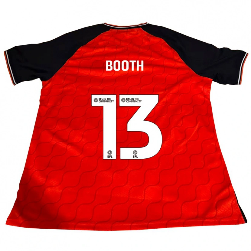 Danxen Hombre Camiseta Charlie Booth #13 Naranja Negro Blanco 1ª Equipación 2025/26 La Camisa México