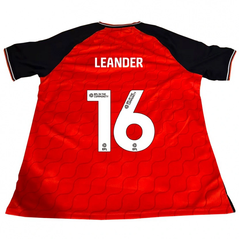 Danxen Hombre Camiseta Tsaianne Leander #16 Naranja Negro Blanco 1ª Equipación 2025/26 La Camisa México