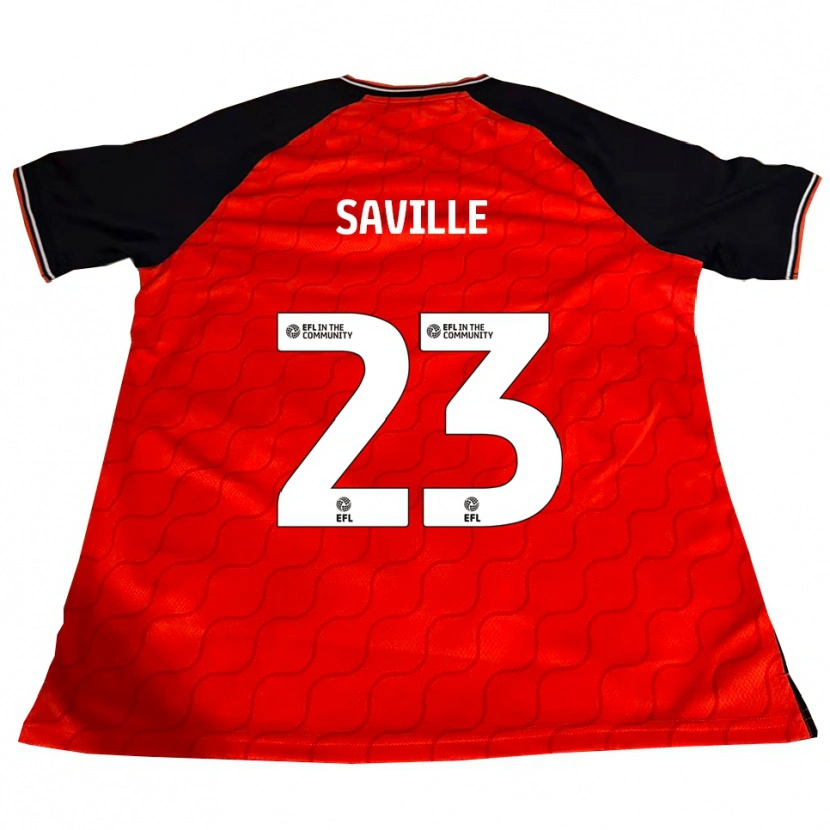 Danxen Hombre Camiseta George Saville #23 Naranja Negro Blanco 1ª Equipación 2025/26 La Camisa México