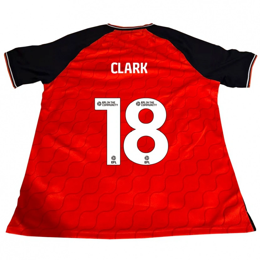 Danxen Hombre Camiseta Jordan Clark #18 Naranja Negro Blanco 1ª Equipación 2025/26 La Camisa México
