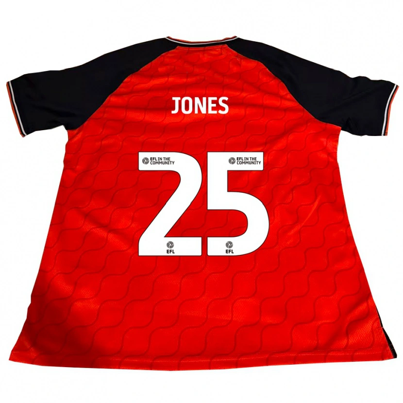 Danxen Hombre Camiseta Isaiah Jones #25 Naranja Negro Blanco 1ª Equipación 2025/26 La Camisa México