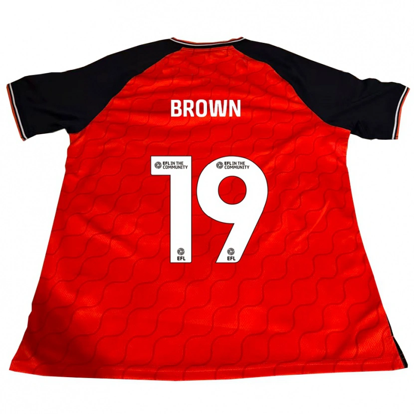 Danxen Hombre Camiseta Jacob Brown #19 Naranja Negro Blanco 1ª Equipación 2025/26 La Camisa México
