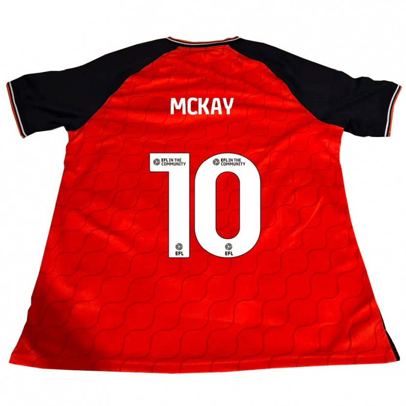Danxen Hombre Camiseta Jessica Mckay #10 Naranja Negro Blanco 1ª Equipación 2025/26 La Camisa México