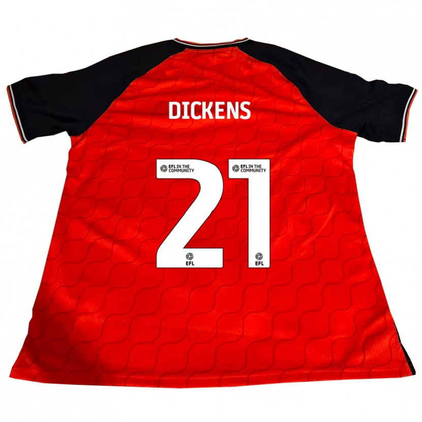 Danxen Hombre Camiseta Andie Dickens #21 Naranja Negro Blanco 1ª Equipación 2025/26 La Camisa México
