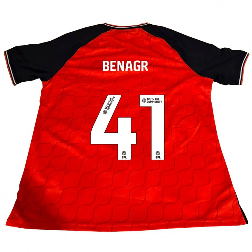 Danxen Hombre Camiseta Benedict Benagr #41 Naranja Negro Blanco 1ª Equipación 2025/26 La Camisa México