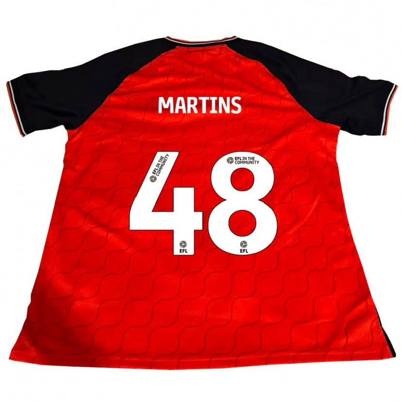 Danxen Hombre Camiseta Dominic Dos Santos Martins #48 Naranja Negro Blanco 1ª Equipación 2025/26 La Camisa México