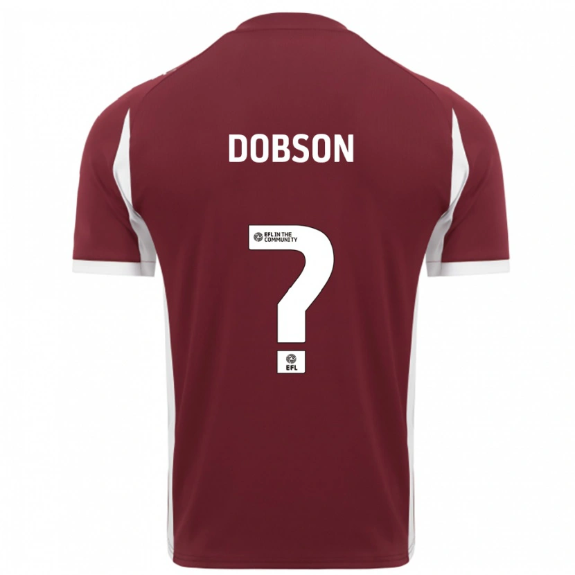 Danxen Hombre Camiseta Neo Dobson #0 Borgoña Blanco 1ª Equipación 2025/26 La Camisa México