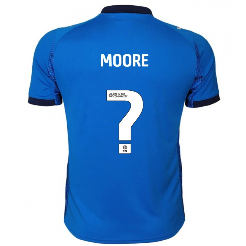 Danxen Hombre Camiseta Maddison Moore #0 Azul Blanco 1ª Equipación 2025/26 La Camisa México
