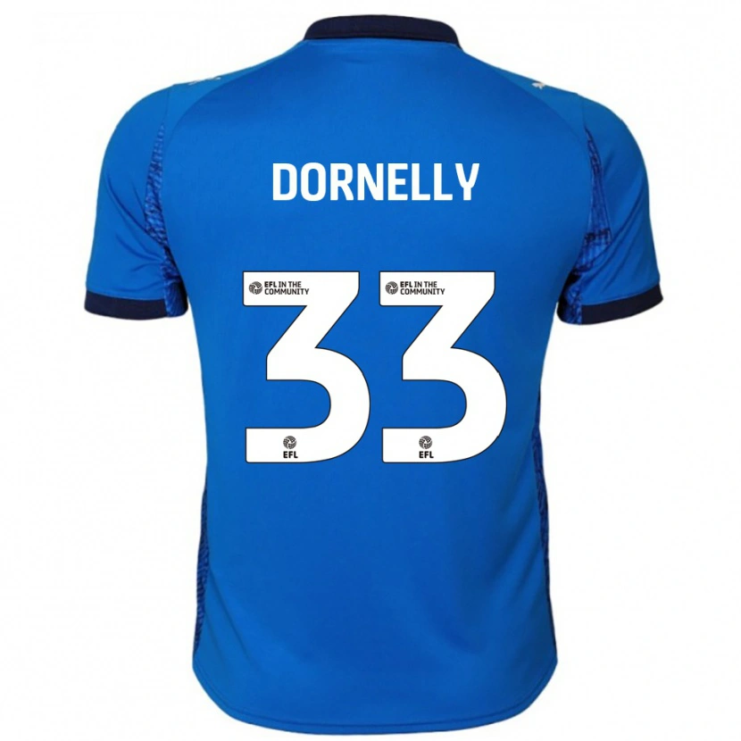 Danxen Hombre Camiseta James Dornelly #33 Azul Blanco 1ª Equipación 2025/26 La Camisa México