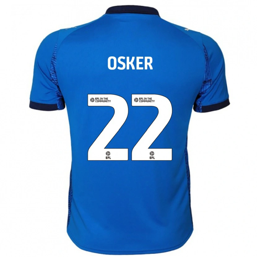 Danxen Hombre Camiseta Edyn Osker #22 Azul Blanco 1ª Equipación 2025/26 La Camisa México