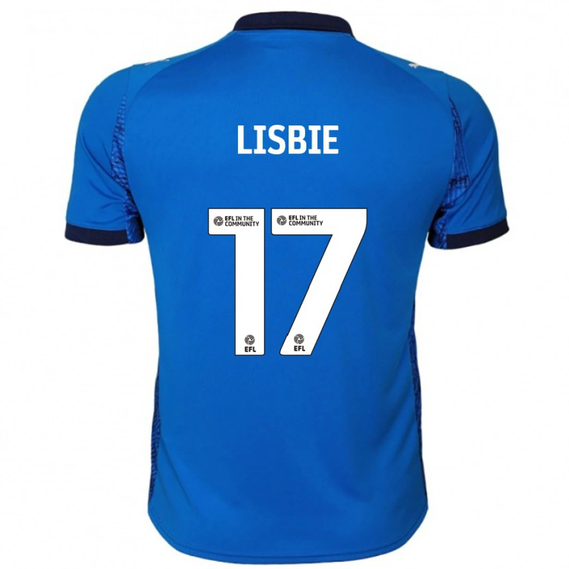Danxen Hombre Camiseta Kyrell Lisbie #17 Azul Blanco 1ª Equipación 2025/26 La Camisa México