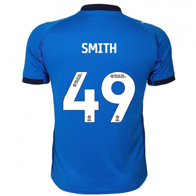 Danxen Hombre Camiseta Bastian Smith #49 Azul Blanco 1ª Equipación 2025/26 La Camisa México