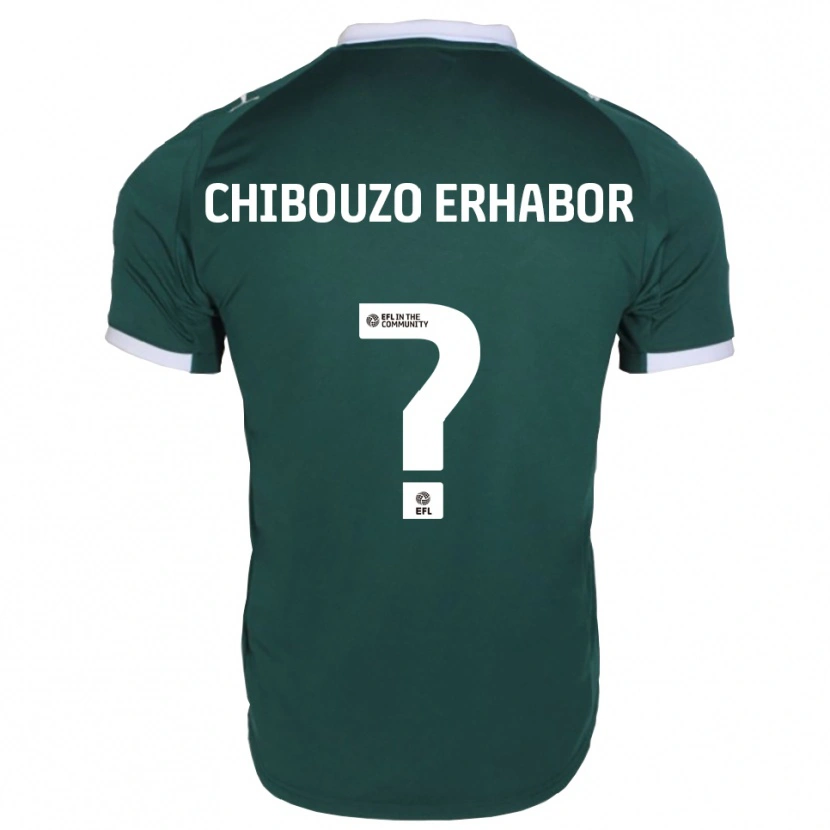 Danxen Hombre Camiseta Comfort Chibouzo Erhabor #0 Verde Blanco 1ª Equipación 2025/26 La Camisa México