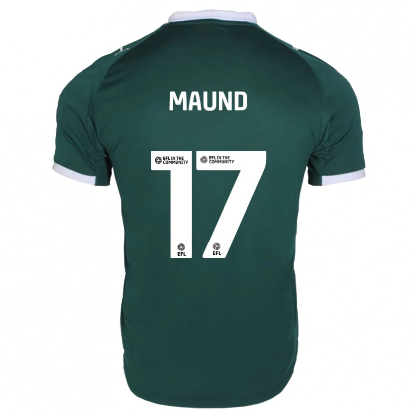 Danxen Hombre Camiseta Frankie Maund #17 Verde Blanco 1ª Equipación 2025/26 La Camisa México