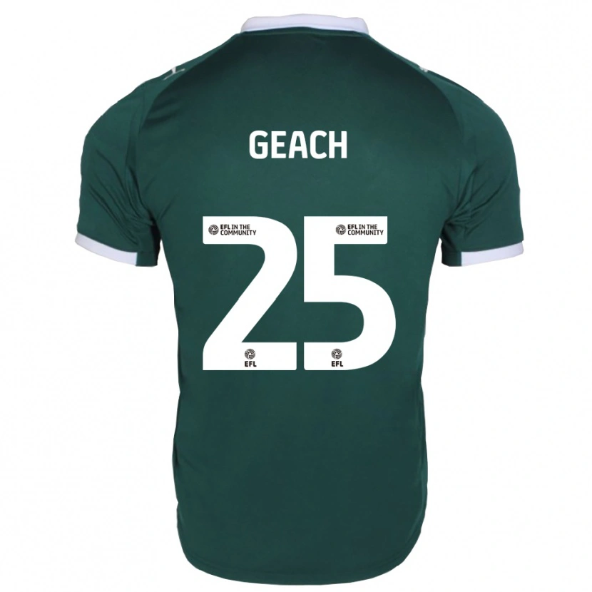 Danxen Hombre Camiseta Jessica Geach #25 Verde Blanco 1ª Equipación 2025/26 La Camisa México