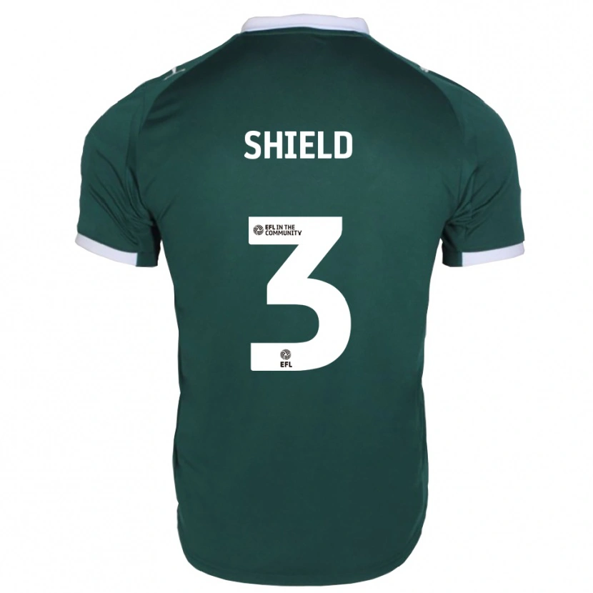 Danxen Hombre Camiseta Harry Shield #3 Verde Blanco 1ª Equipación 2025/26 La Camisa México