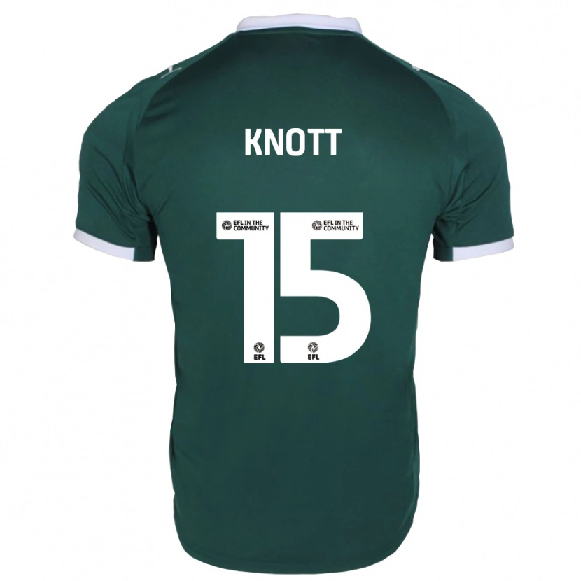 Danxen Hombre Camiseta Georgie Knott #15 Verde Blanco 1ª Equipación 2025/26 La Camisa México