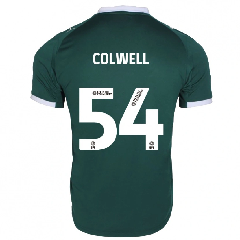Danxen Hombre Camiseta Lewis Colwell #54 Verde Blanco 1ª Equipación 2025/26 La Camisa México