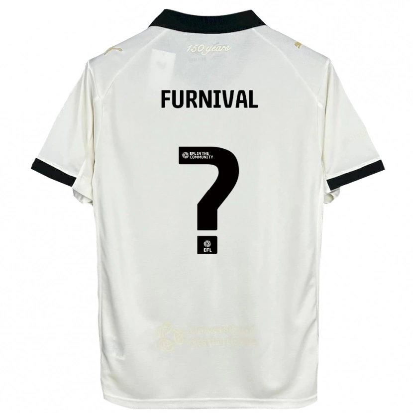 Danxen Hombre Camiseta Madison Furnival #0 Blanco Hueso Negro 1ª Equipación 2025/26 La Camisa México