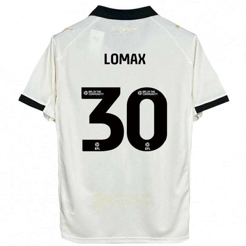 Danxen Hombre Camiseta Ben Lomax #30 Blanco Hueso Negro 1ª Equipación 2025/26 La Camisa México