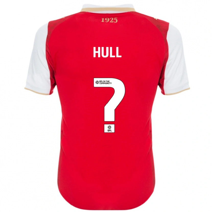 Danxen Hombre Camiseta Jake Hull #0 Rojo Blanco 1ª Equipación 2025/26 La Camisa México