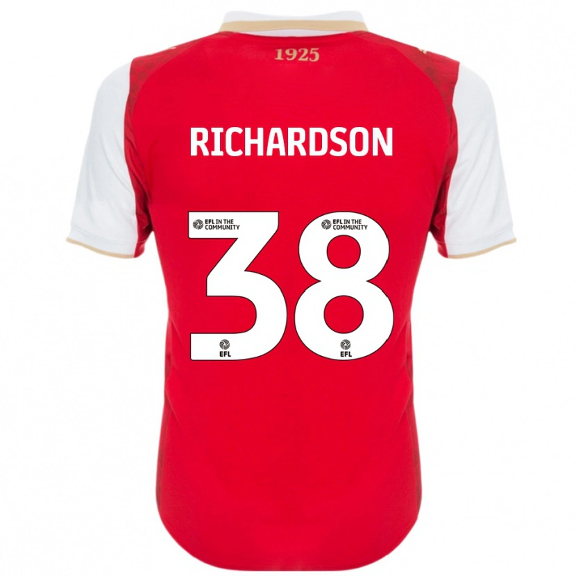 Danxen Hombre Camiseta Kane Richardson #38 Rojo Blanco 1ª Equipación 2025/26 La Camisa México